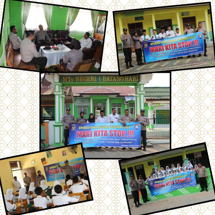 Satbimas Polres Batang Hari Sambangi MTsN 1 Batang Hari Satbimas Polres Batang Hari Sambangi MTsN 1 Batang Hari