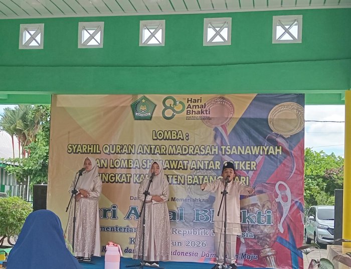 Penampilan Memukau! Tim Syarhil Al-Quran MTsN 1 Batang Hari Beri Penampilan Terbaik di PORSENI HAB Kemenag ke-80