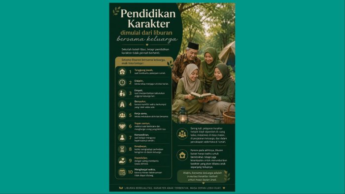 Pendidikan Karakter Tak Boleh Libur, MTsN 1 Batang Hari Imbau Siswa Manfaatkan Liburan Bersama Keluarga Pendidikan Karakter Tak Boleh Libur, MTsN 1 Batang Hari Imbau Siswa Manfaatkan Liburan Bersama Keluarga