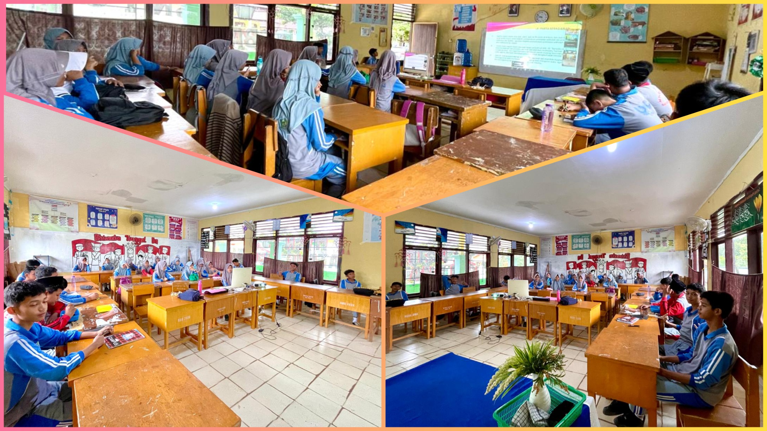 Siswa MTsN 1 Batang Hari Antusias Ikuti Zoom Meeting Moderasi Beragama