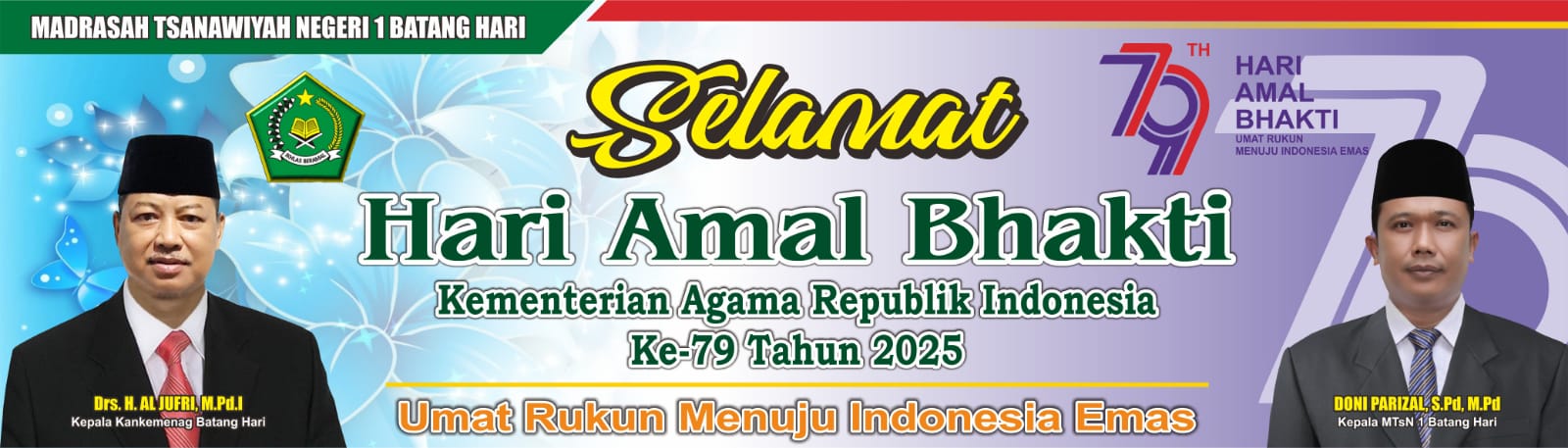 MTsN 1 Batang Hari Ikuti Upacara Peringatan HAB ke-79 Kemenag RI Tahun 2025