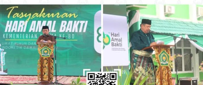 Tasyakuran Hari Amal Bakti ke-80 Kemenag Jambi dan Kenduri Makan Bersama Berlangsung Khidmat
