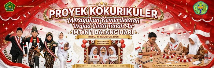 Kreatif & Jiwa Patriot! MTsN 1 Batang Hari Buka Proyek Kokurikuler Spesial Kemerdekaan