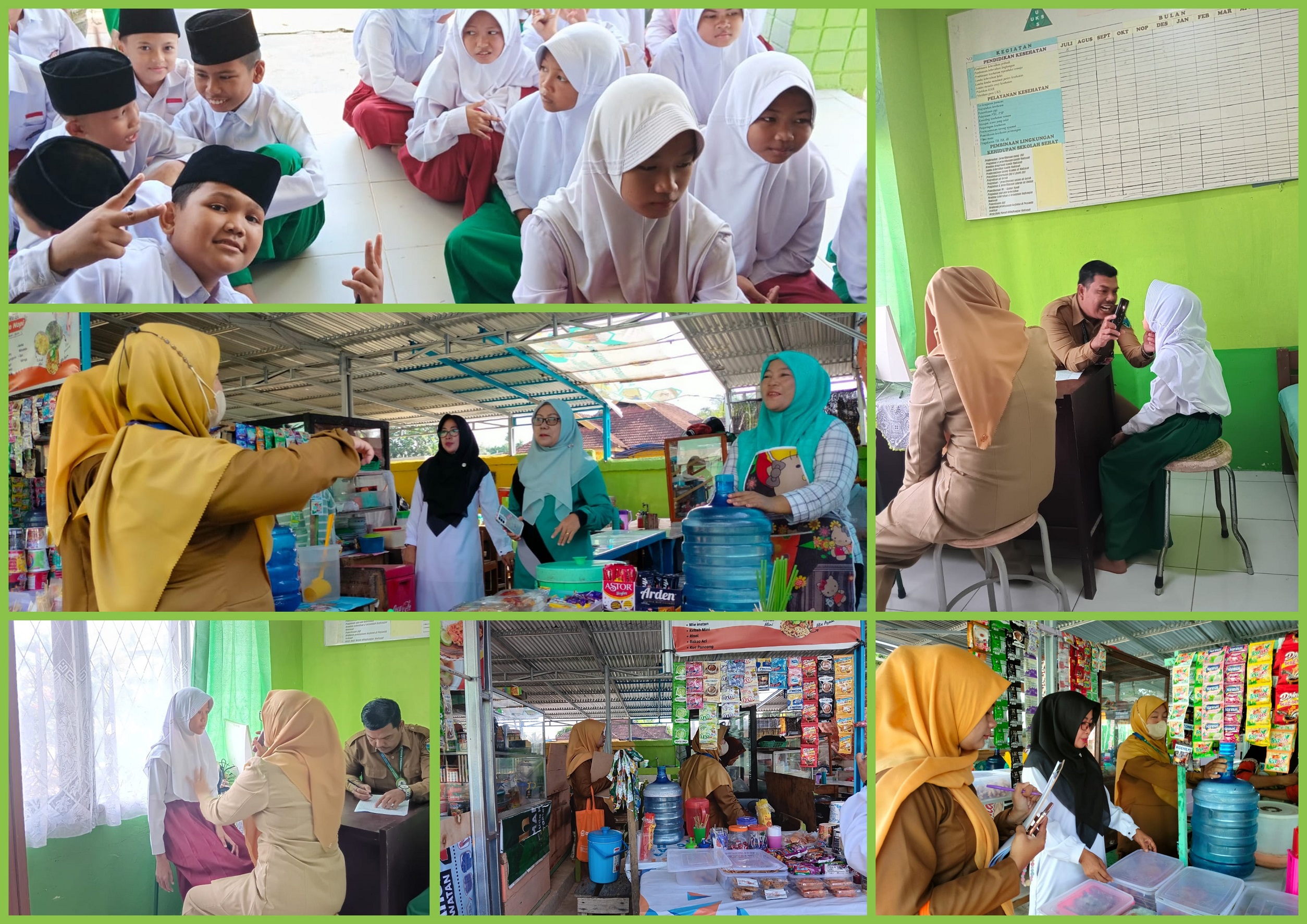 Penjaringan Kesehatan Siswa/i Kelas 7 dan Pembinaan Kantin Sehat Oleh Tim UPTD Puskesmas Muara Bulian