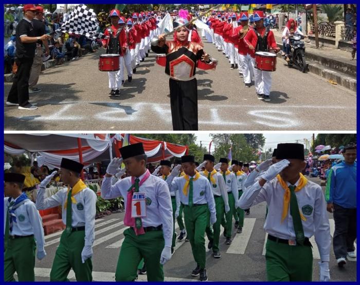 Meriahkan HUT RI ke-73 MTsN 1 Batang Hari Terjunkan Tiga Peleton Pasukan