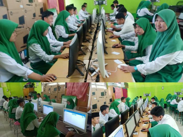 Gladi UNBK MTs Negeri 1 Batanghari Hari Ke 2 Berjalan Lancar