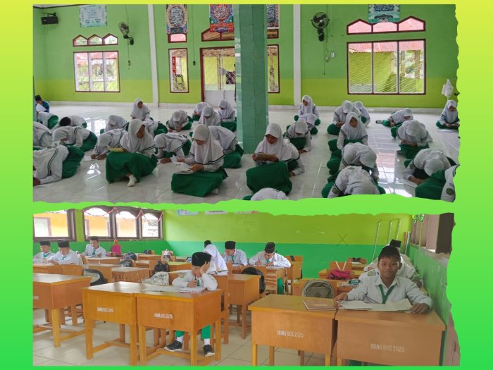 Minat Membludak, MTsN 1 Batang Hari Gelar Tes Tertulis Seleksi Calon Pengurus OSIM 2025/2026