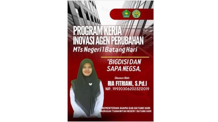 MTsN 1 Batang Hari Go Digital: Agen Perubahan Ria Fitriani Luncurkan BISDIGI & SAPA NEGSA
