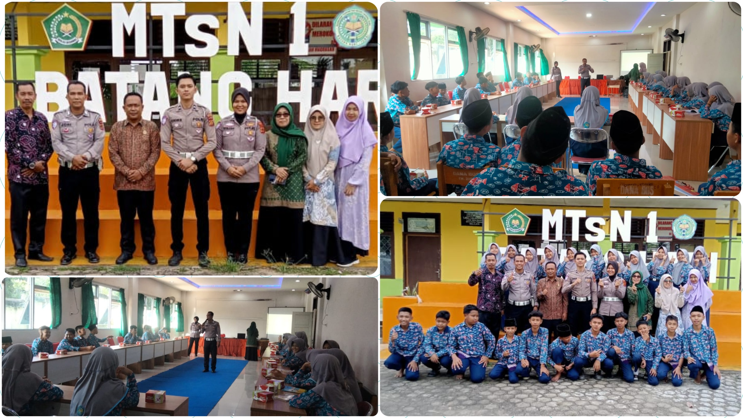 Satlantas Polres Batang Hari Sambangi MTsN 1, Berikan Sosialisasi Tertib Lalu Lintas Satlantas Polres Batang Hari Sambangi MTsN 1, Berikan Sosialisasi Tertib Lalu Lintas