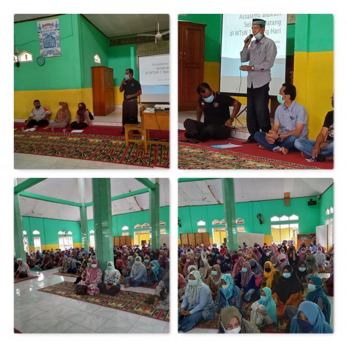 Pertemuan Kepala dan Pengurus Komite dengan Orang Tua siswa MTs Negeri 1 Batang Hari