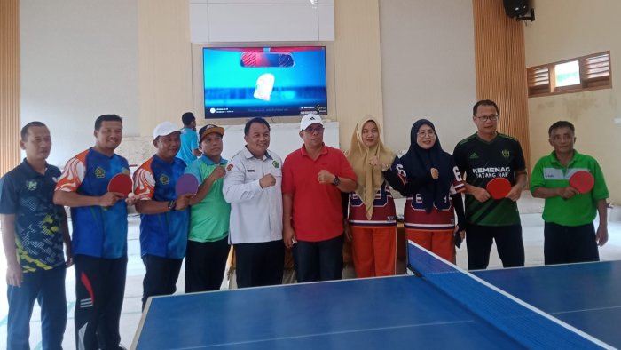 Sinergi Tanpa Batas: Duet Maut Doni-Mukti Warnai Kemeriahan Tenis Meja Kemenag Batang Hari