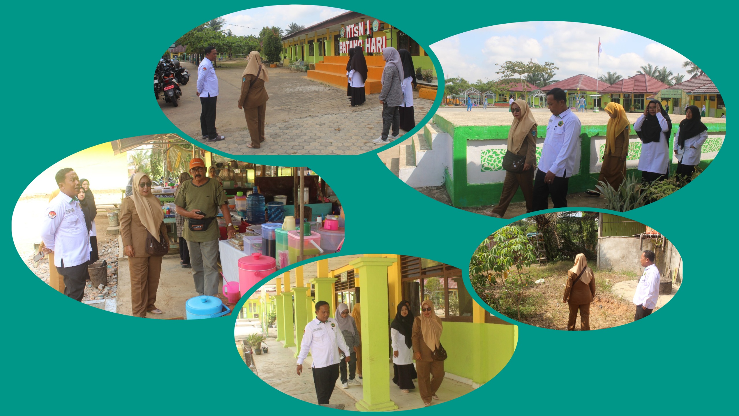 Dinas Lingkungan Hidup Kabupaten Batang Hari Tinjau Kesiapan MTsN 1 Batang Hari dalam Lomba Adiwiyata Tingkat Provinsi