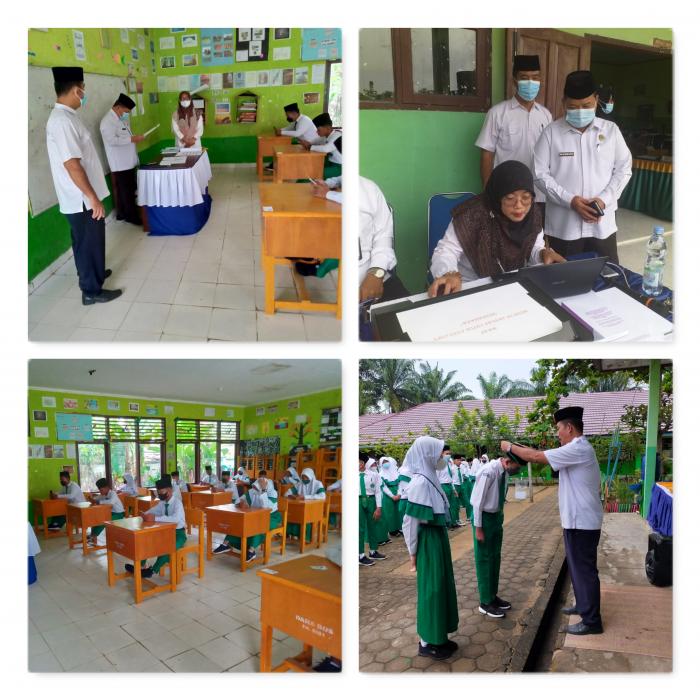 Kepala Kantor Kemenag Turun Pantau Pelaksanaan UM MTsN 1