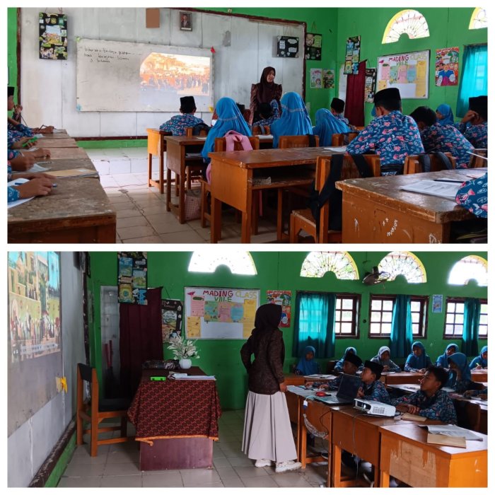 Supervisi Pembelajaran IPS: Ibu Adriyanti Pantau Proses Mengajar Bu Mira Hafishanri di Kelas VIII E