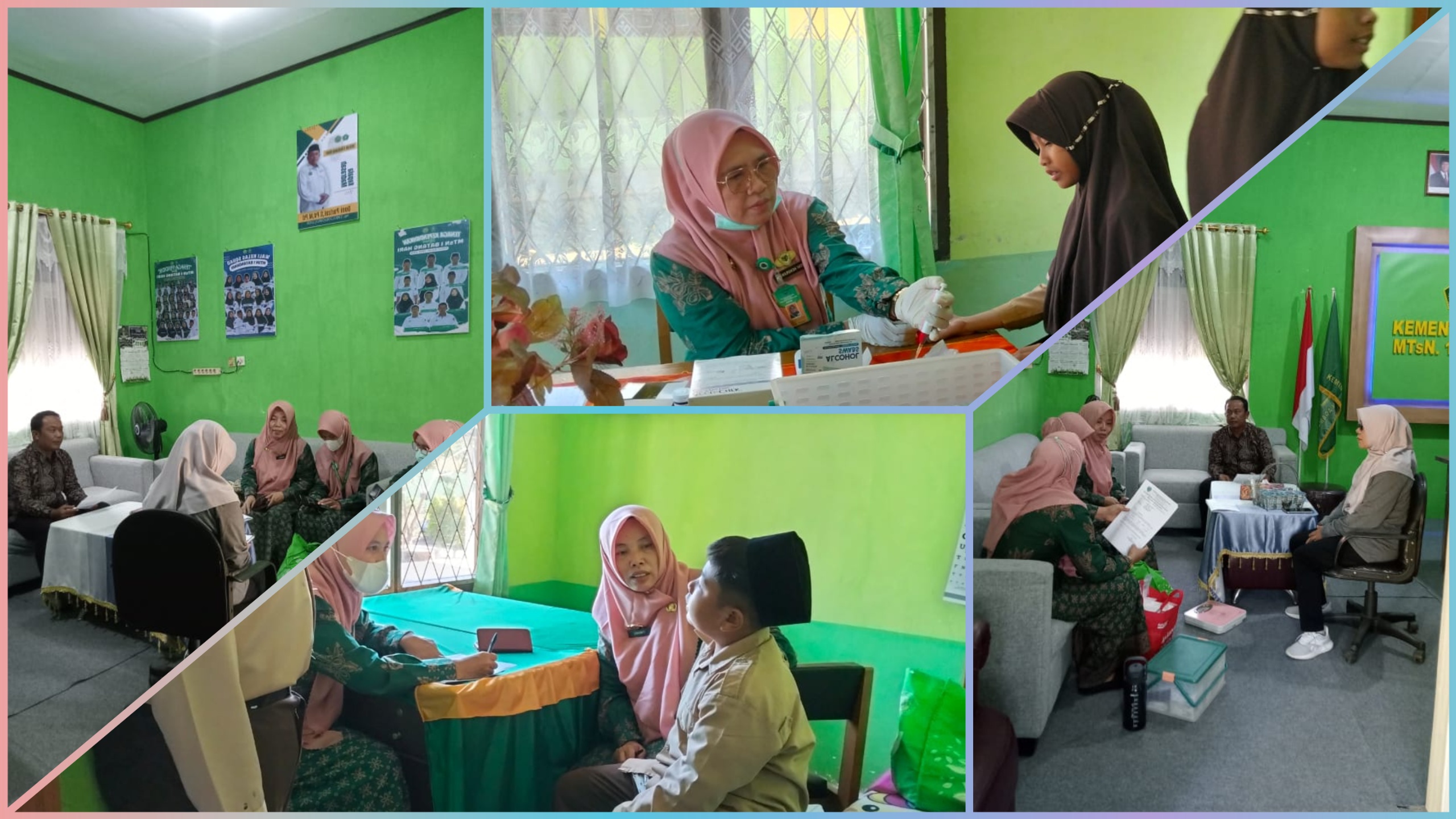 Demi Anak Sehat, UPTD Puskesmas Muara Bulian Adakan Skrining Kesehatan untuk Siswa MTsN 1 Batang Hari