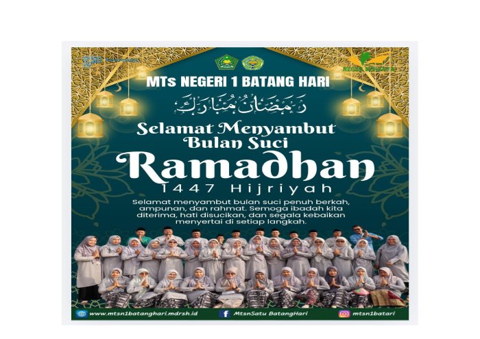MTsN 1 Batang Hari Sambut Ramadhan 1447 H dengan Harapan Baru