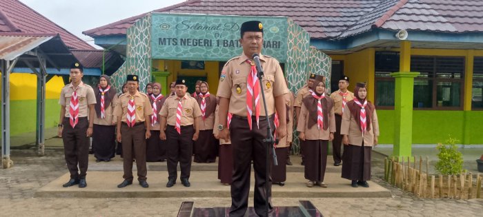 Dibuka Langsung Oleh Kakak Kamabigus, Latihan Rutin Pramuka Gudep 03-111/03-112 MTsN 1 Batang Hari Resmi Dimulai