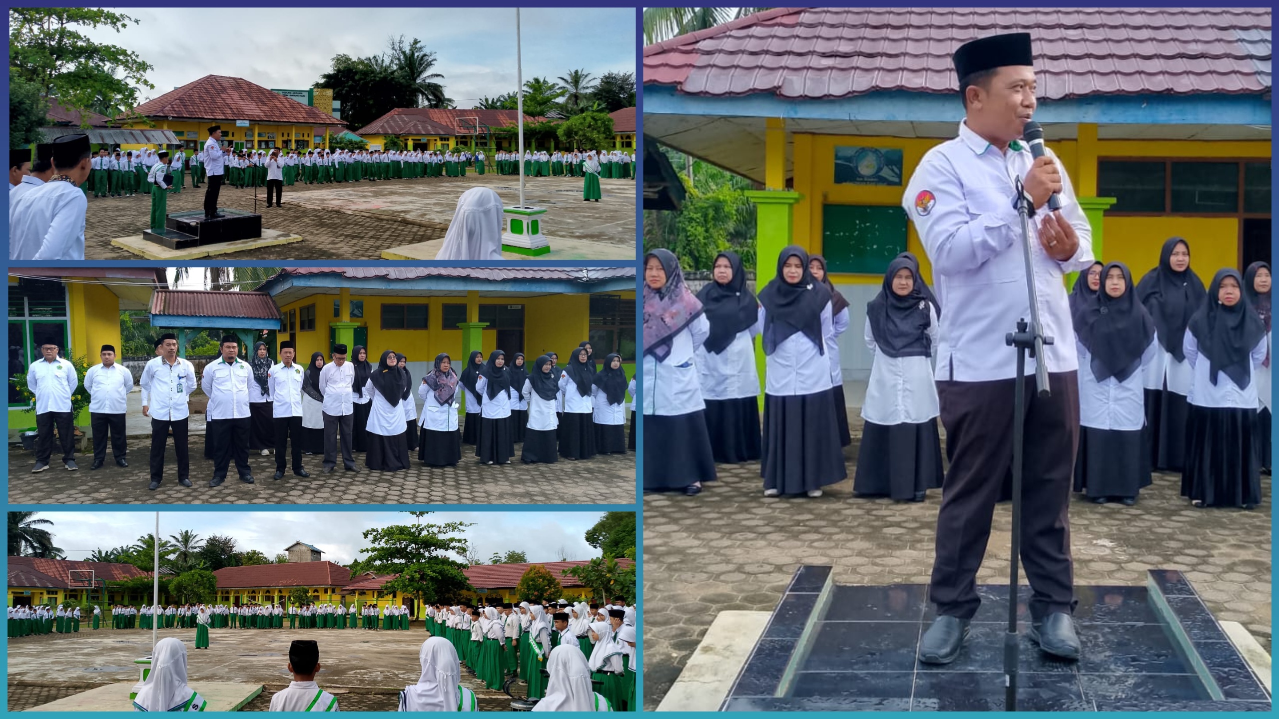 Hari Kedua ASAS Genap Kelas 9, MTsN 1 Batang Hari Gelar Upacara Rutin Dipimpin Kepala Madrasah