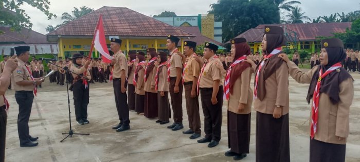 Pengukuhan Pengurus Gudep 03-111 dan 03-112, Pangkalan MTsNegeri 1 Batang Hari