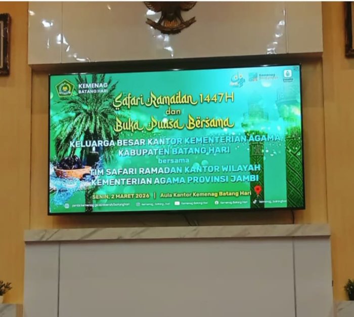 Mempererat Ukhuwah, Kanwil Kemenag Jambi Gelar Safari Ramadhan 1447 H di Batang Hari