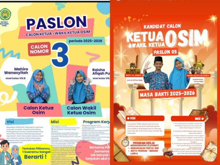 Pesta Demokrasi di MTsN 1 Batang Hari: 5 Paslon OSIM Adu Visi dan Misi, Siap Rebut Hati Warga Madrasah