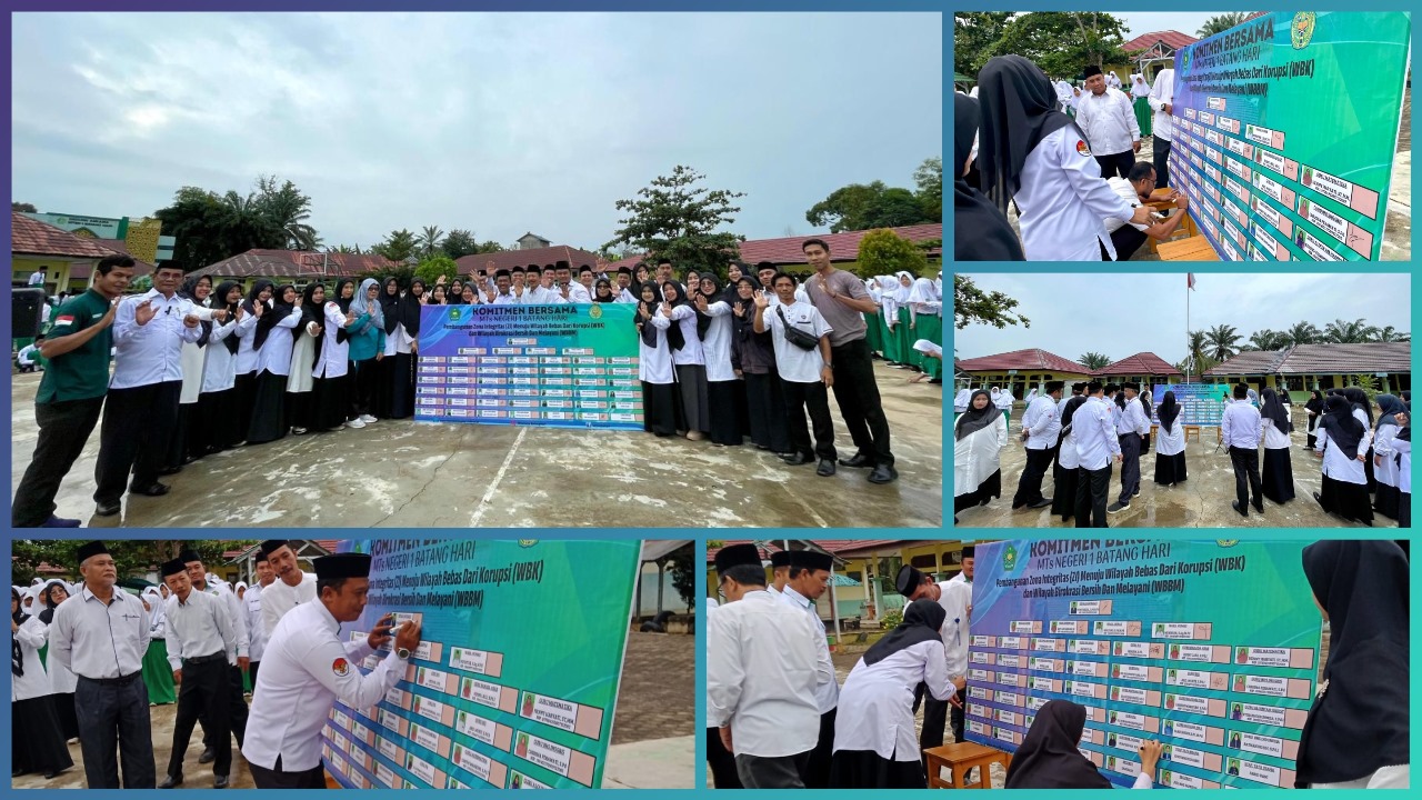 MTs Negeri 1 Batang Hari Gelar Penandatanganan Komitmen Bersama Pembangunan Zona Integritas MTs Negeri 1 Batang Hari Gelar Penandatanganan Komitmen Bersama Pembangunan Zona Integritas