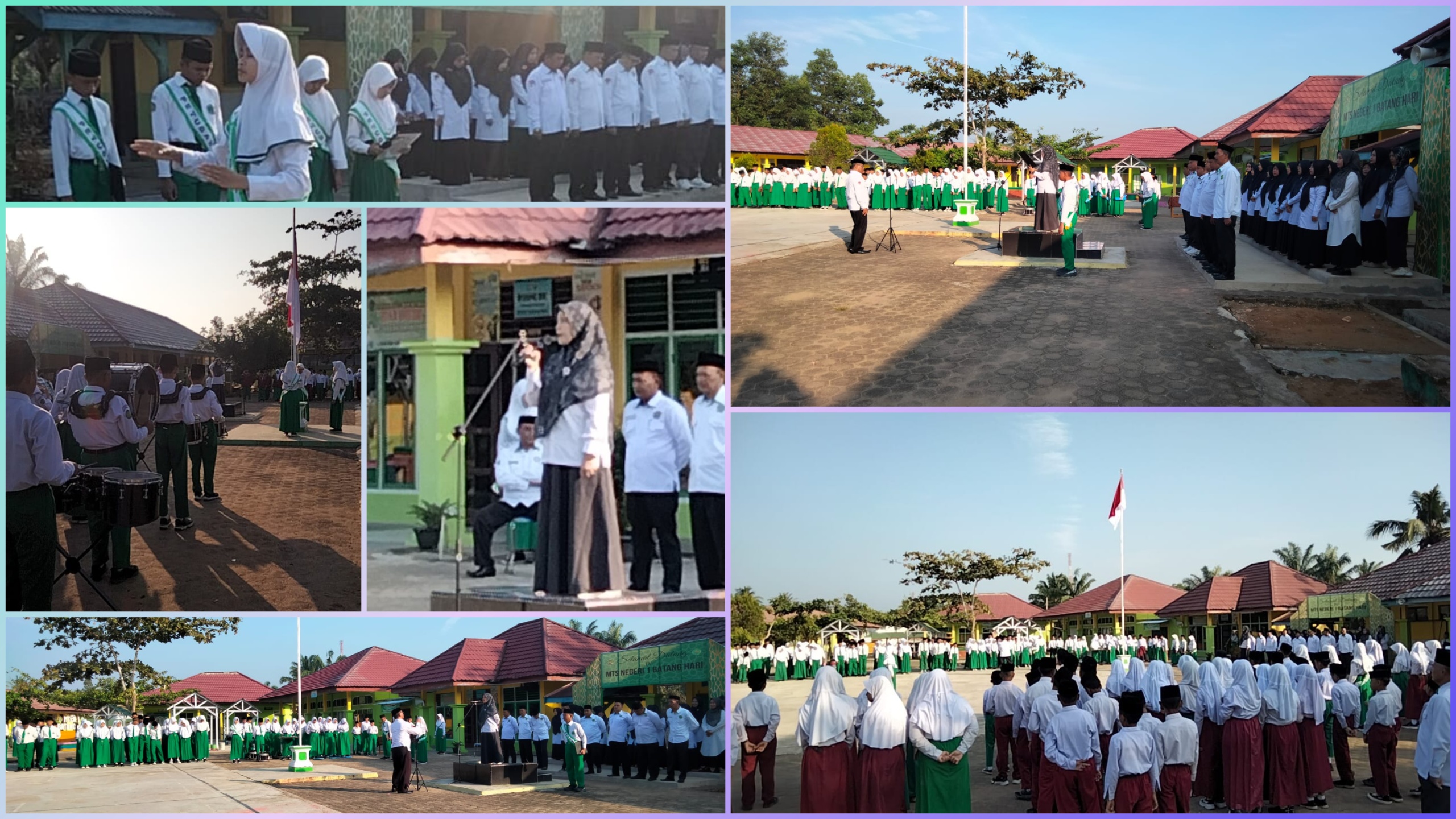 Upacara Senin Pagi MTsN 1 Batang Hari, Gaungkan Pentingnya Literasi Membaca