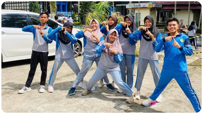 Siswa-Siswi Terbaik MTsN 1 Batang Hari Berjuang di Tes Kesamaptaan SMA Titian Teras Jambi