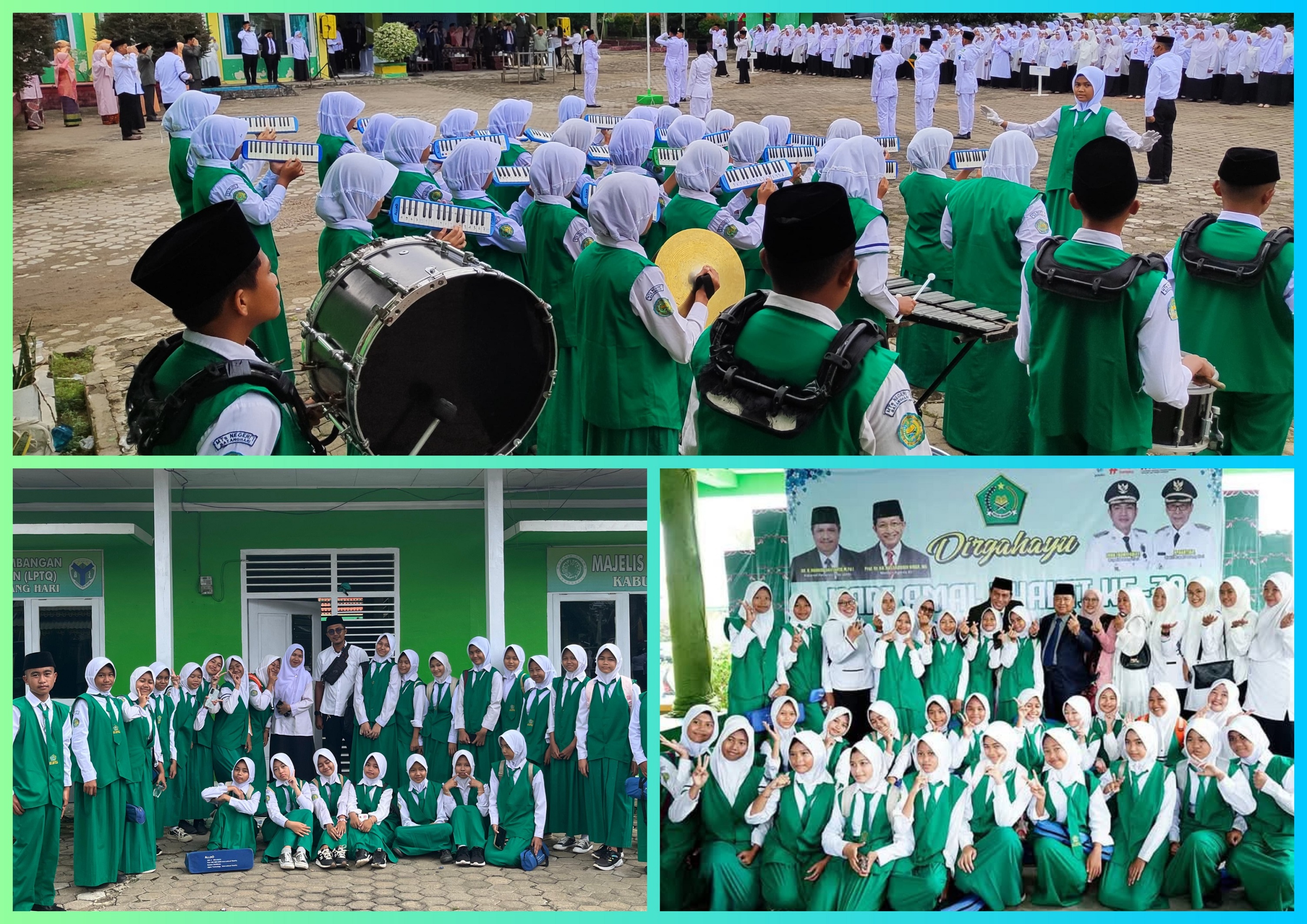 Tim Korsik MTsN 1 Batang Hari Ikut Bagian Dalam Pelaksanaan Upacara HAB KEMENAG Ke-79