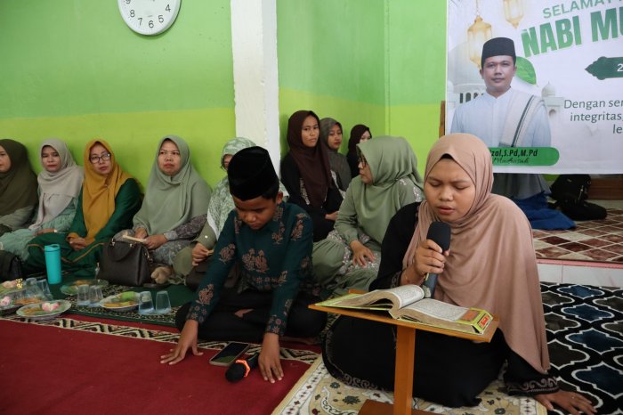 Gema Lantunan Ayat Suci Bintang MTQ Hiasi Peringatan Isra Miraj di MTsN 1 Batang Hari
