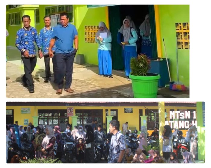 Gerakan Ayah Mengambil Raport (GEMAR) Semarakkan Pengambilan Rapor di MTsN 1 Batanghari