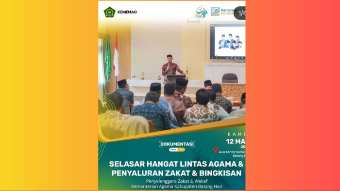 Wujud Kepedulian Inklusif: Siswa MTsN 1 Batang Hari Terima Bantuan dalam Gelaran Selaras Hangat Lintas Agama 2026