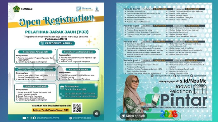 Dorong Peningkatan Kompetensi, Waka Akademik MTsN 1 Batang Hari Sosialisasikan Pelatihan PJJ dan PINTAR