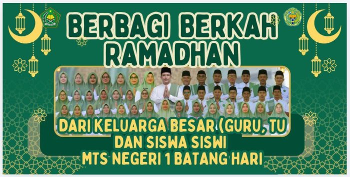 MTsN 1 Batang Hari Salurkan 75 Paket Sembako Ramadhan kepada Siswa/Siswi