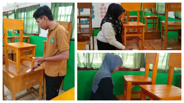 Sambut ASAS Semester Genap, Panitia MTsN 1 Batang Hari Sterilisasi Kelas dan Rampungkan Pemasangan Tanda Indetitas Sambut ASAS Semester Genap, Panitia MTsN 1 Batang Hari Sterilisasi Kelas dan Rampungkan Pemasangan Tanda Indetitas
