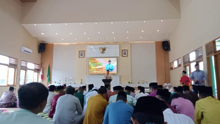 Kepala MTsN 1 Batang Hari Hadiri Tasyakuran HAB Kemenag ke-80 dan Peringatan Isra Miraj