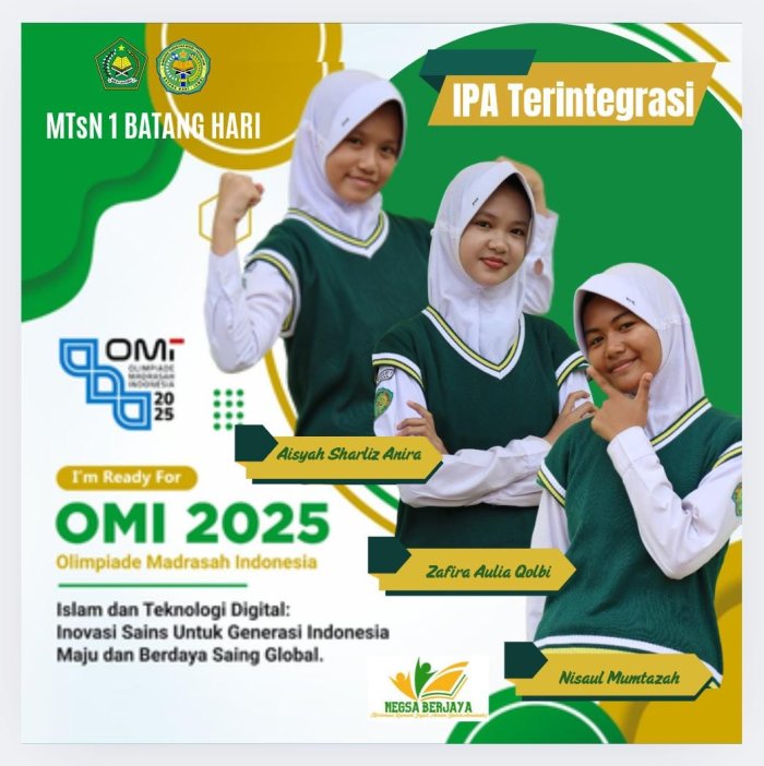 Langkah Awal Menuju Puncak, MTsN 1 Batang Hari Tempuh Simulasi OMI IPA