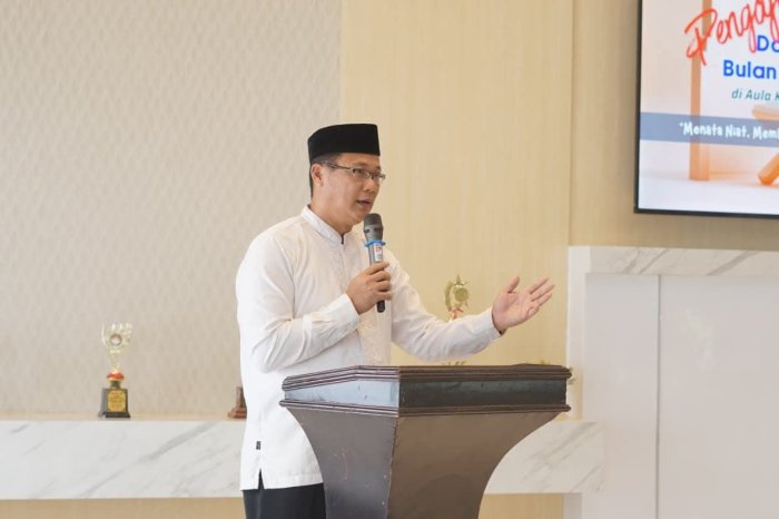 Sambut Ramadan 1447 H, Kepala MTsN 1 Batang Hari Hadiri Pengajian di Kemenag Batang Hari