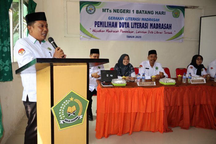 Wujudkan Madrasah Pembelajar: MTsN 1 Batang Hari Cari Talenta Duta Literasi Terbaik