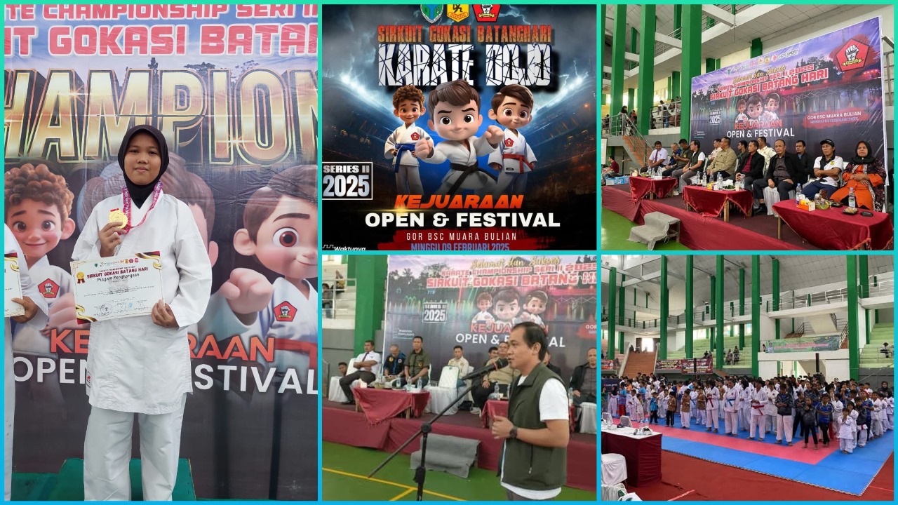 Siswi MTsN 1 Batang Hari Raih Medali Emas dalam Pertandingan Karate Tingkat Kabupaten