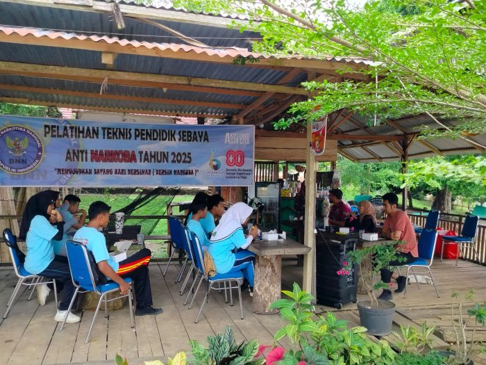 MTsN 1 Batang Hari Kirim Pendidik Sebaya Anti Narkoba, Ikuti Pelatihan Teknis Sesi 3 BNNK di Danau Letang