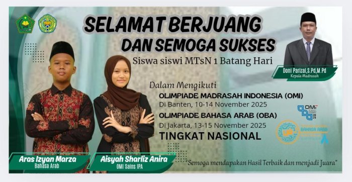 Berkah Jumat, MTsN 1 Batang Hari Gelar Doa Selamat untuk Pejuang Nasional OMI dan OBA