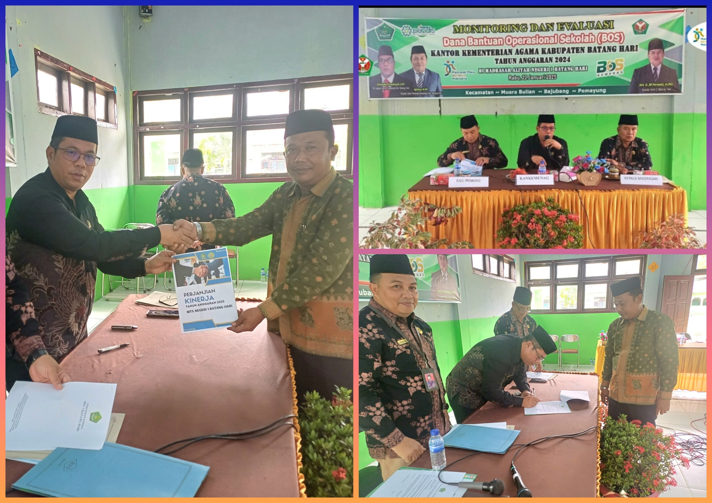 Penandatanganan Perkin : Merupakan Langkah Awal Kegiatan Terarah MTsN 1 Batang Hari di Tahun 2025 