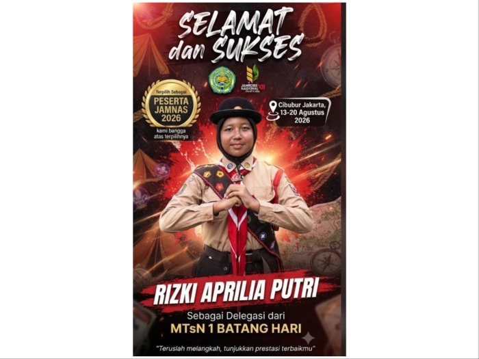Telah Siap Mental dan Fisik, Rizki Aprilia Putri Siswi MTsN 1 Batang Hari Siap Mengguncang Arena Jamnas XII di Cibubur