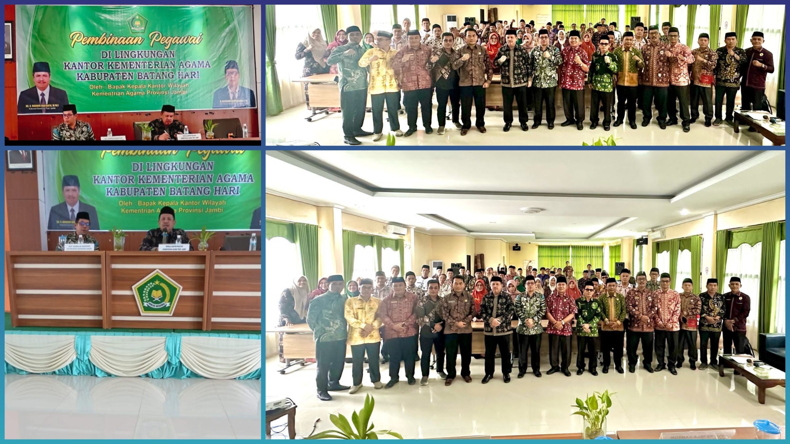 Kepala MTsN 1 Batang Hari Ikuti Pembinaan Pegawai di Lingkungan Kemenag Kab. Batang Hari