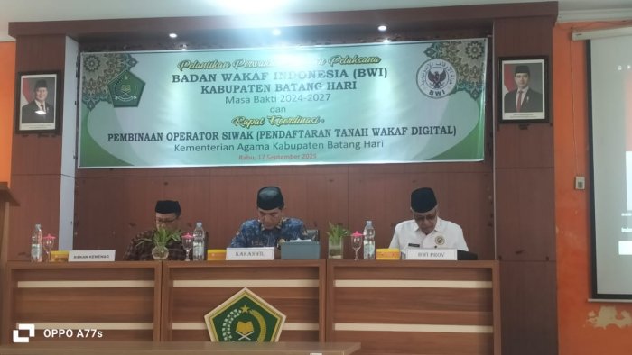 Berkiprah di Bidang Wakaf, Kepala MTsN 1 Batang Hari Jadi Pengurus BWI Batang Hari