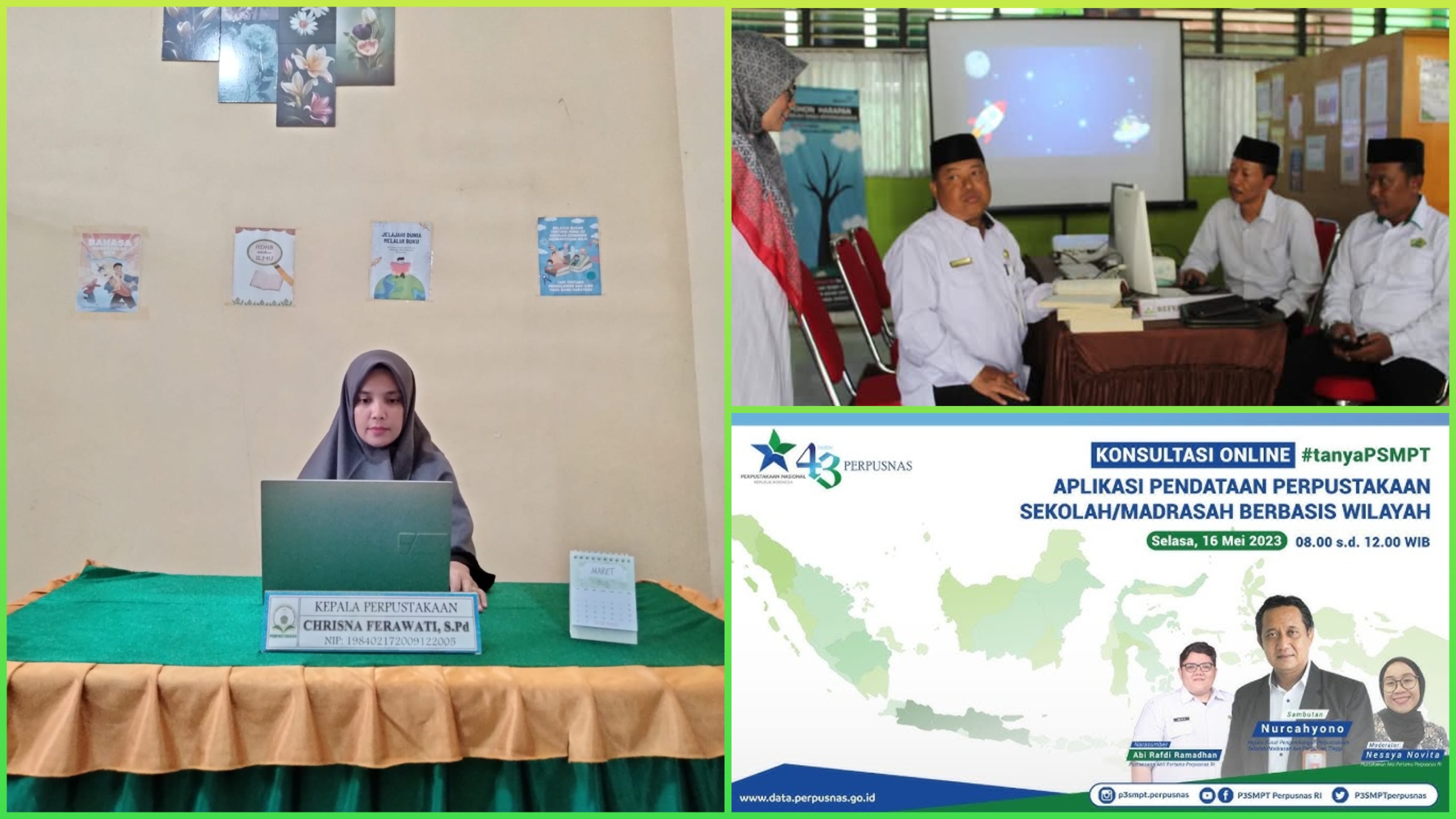 Perpustakaan MTsN 1 Batang Hari Siap Ajukan NPP Menuju Akreditasi 