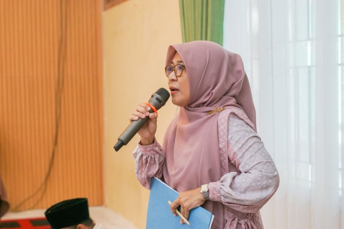 Sinergi dan Profesionalitas: Waka Kesiswaan MTsN 1 Batang Hari Sukses Pandu Acara Safari Ramadan Kemenag Batang Hari