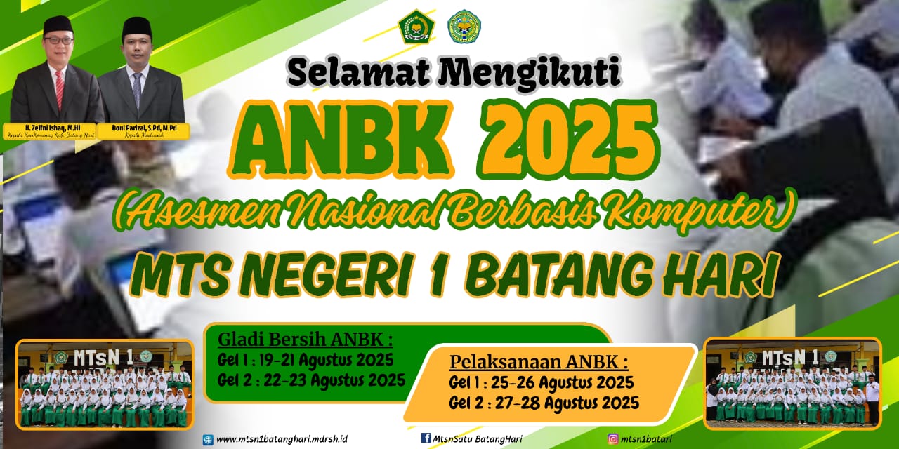 Siap Hadapi Asesmen, MTsN 1 Batang Hari Sukses Gelar ANBK Hari Pertama