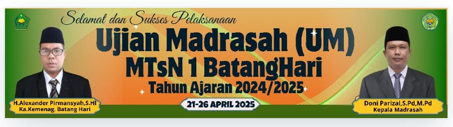 Apel Pembukaan Ujian Madrasah MTsN 1 Batang Hari Resmi Digelar, Pengawas Madrasah Beri Motivasi